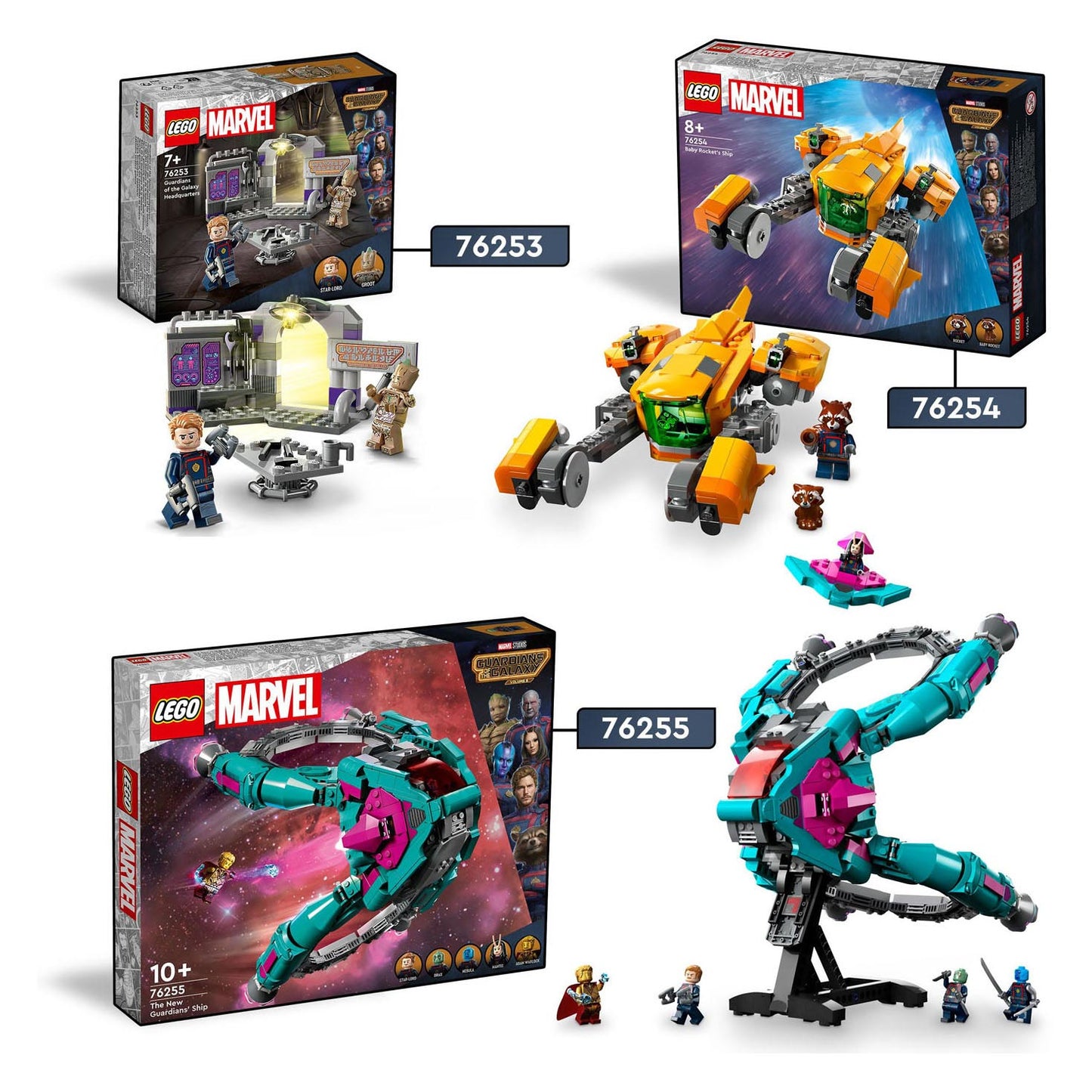Lego marvel - guardians of the galaxy hoofdkwartier constructiespeelgoed (76253)