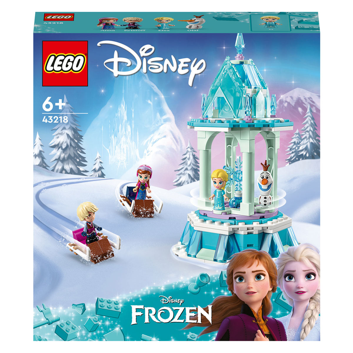 Lego Lego Princess 43218 The Magical Merry -Go -Round di Anna ed Elsa