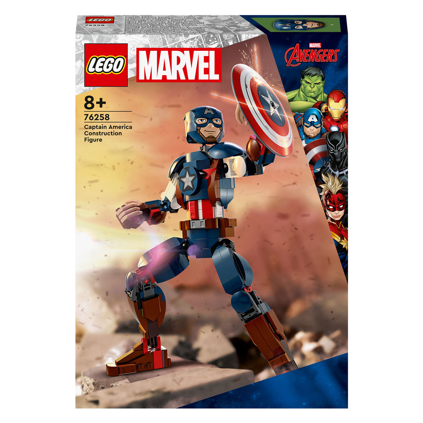 Lego marvel - captain america bouwfiguur constructiespeelgoed (76258)
