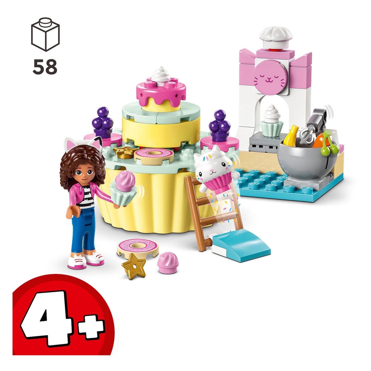 LEGO LEGO Gabby's Dollhouse 10785 contenedores con cakey