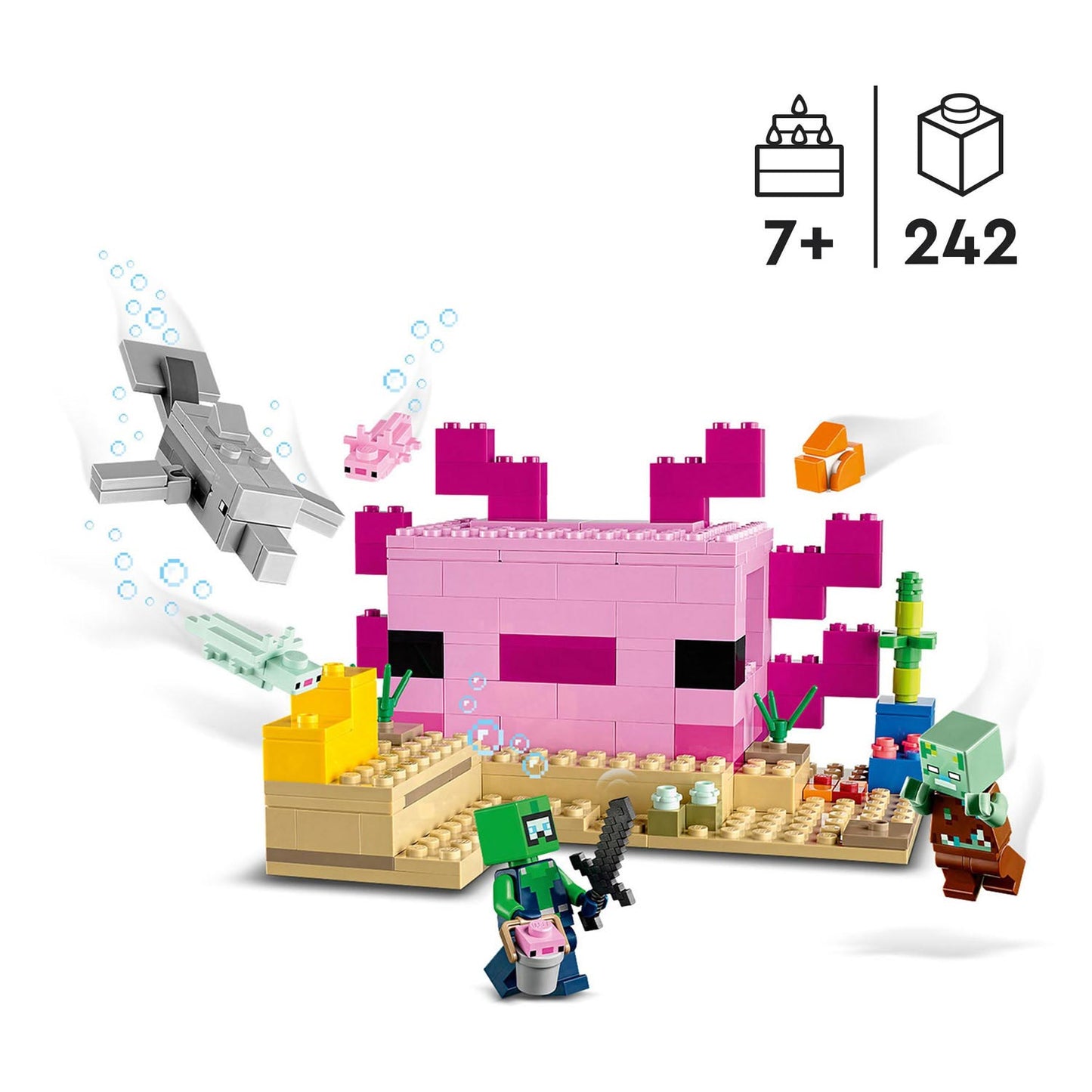 Lego LEGO Minecraft 21247 La casa dell'Axolotl