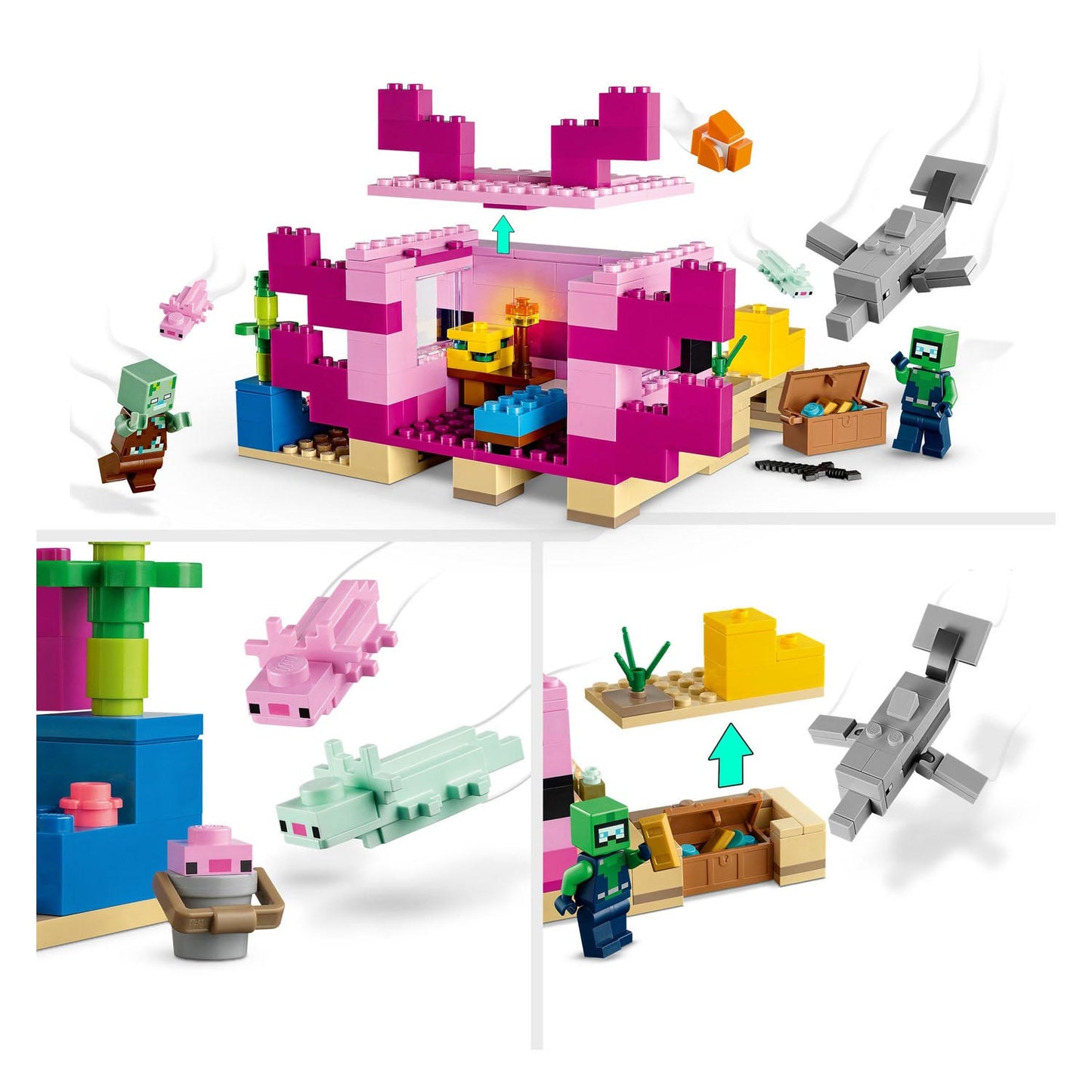 Lego LEGO Minecraft 21247 La casa dell'Axolotl