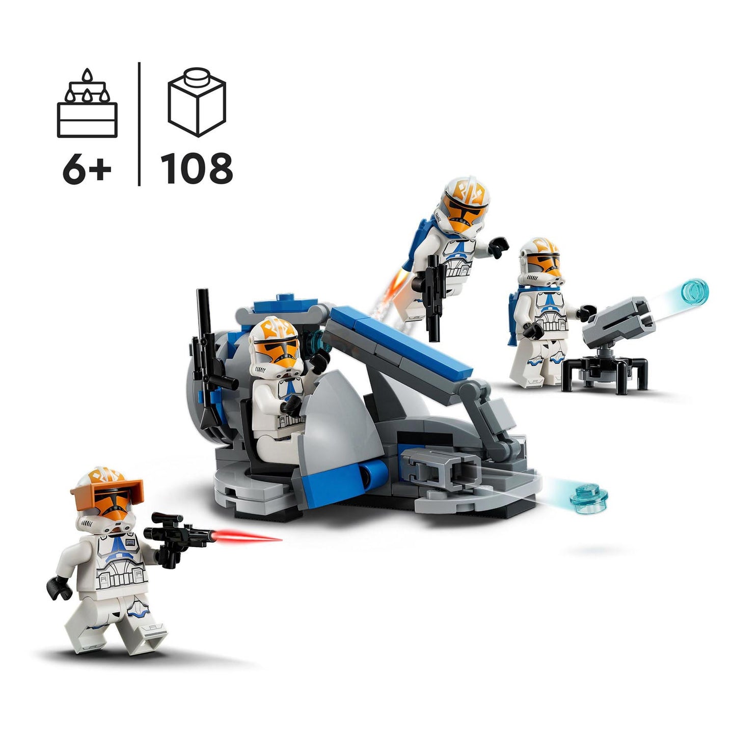 Lego star wars - 332nd ahsoka's clone trooper battle pack constructiespeelgoed (75359)