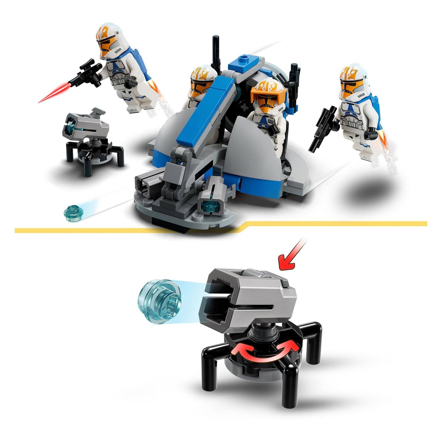 Lego star wars - 332nd ahsoka's clone trooper battle pack constructiespeelgoed (75359)