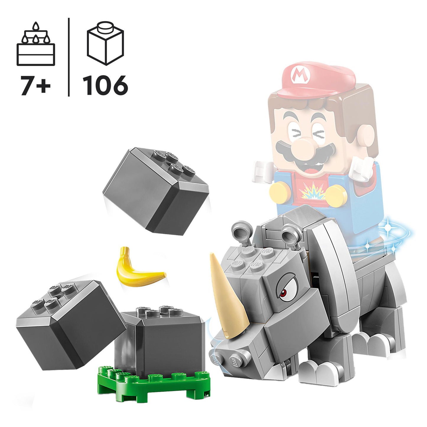 Lego Lego Super Mario 71420 Set di espansione: Rambi de Rhino