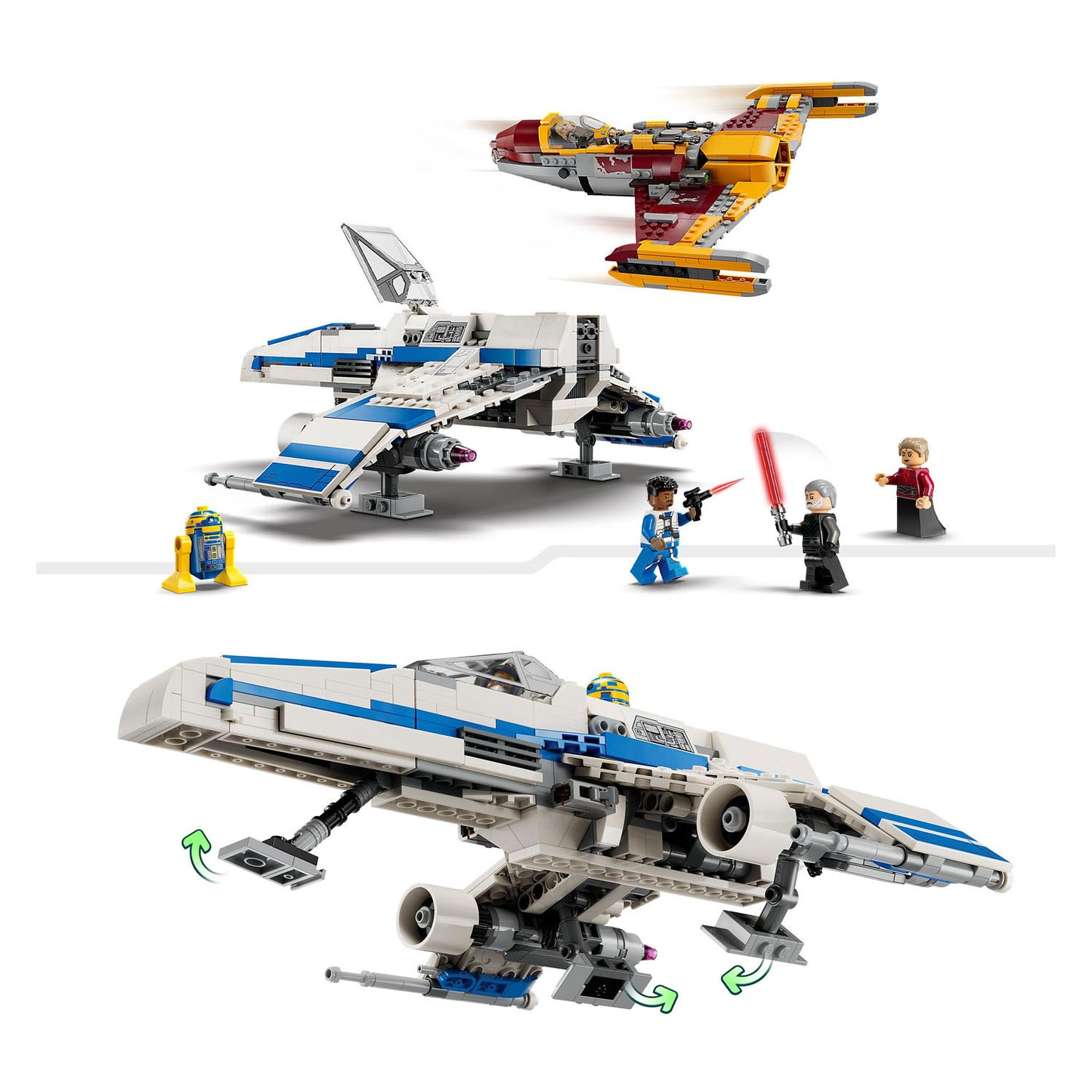 Lego star wars - new republic e-wing vs. shin hati's starfighter constructiespeelgoed (75364)