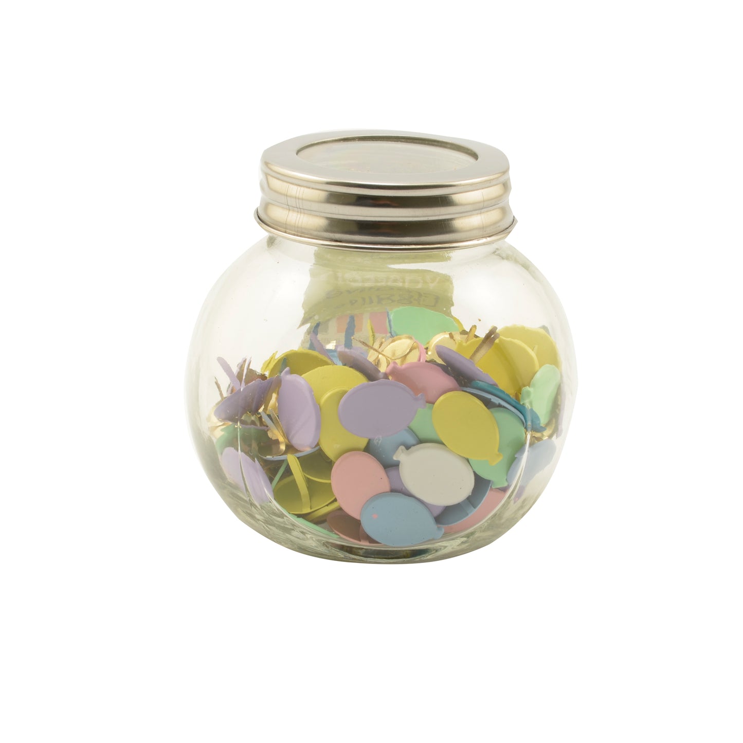 Vaessen creative • Spille assortite in barattolo da 60 g di palloncini pastello