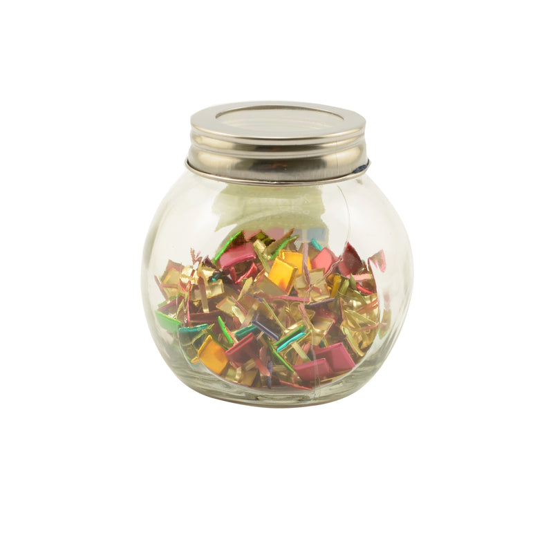 Vaessen creative • splitpennen assorti in potje 60g vierkant