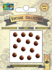 Vaessen creative • splitpennen vintage 8mm antiek koper - afbeelding 1