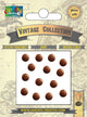Vaessen creative • splitpennen vintage 8mm antiek koper
