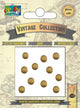Vaessen creative • splitpennen vintage 8mm antiek goud