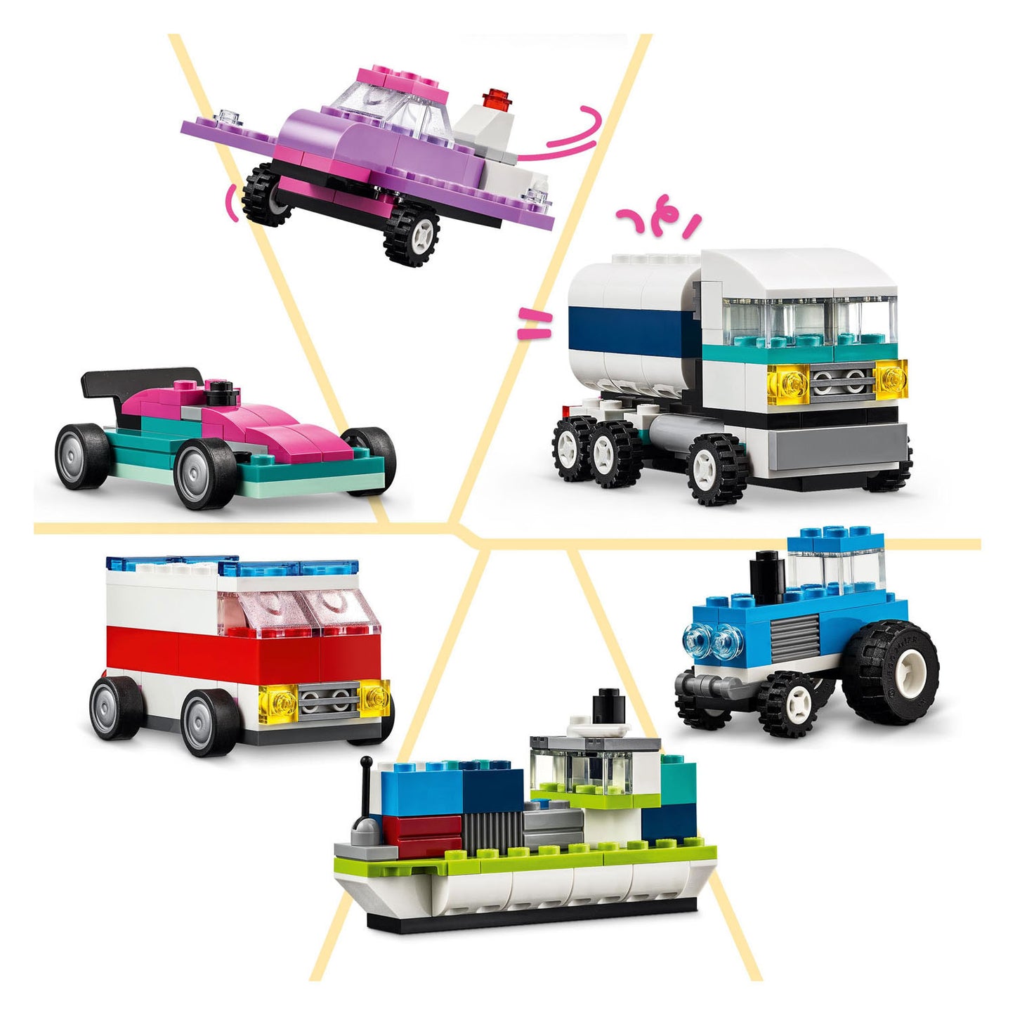 Lego classic 11036 creatieve voertuigen