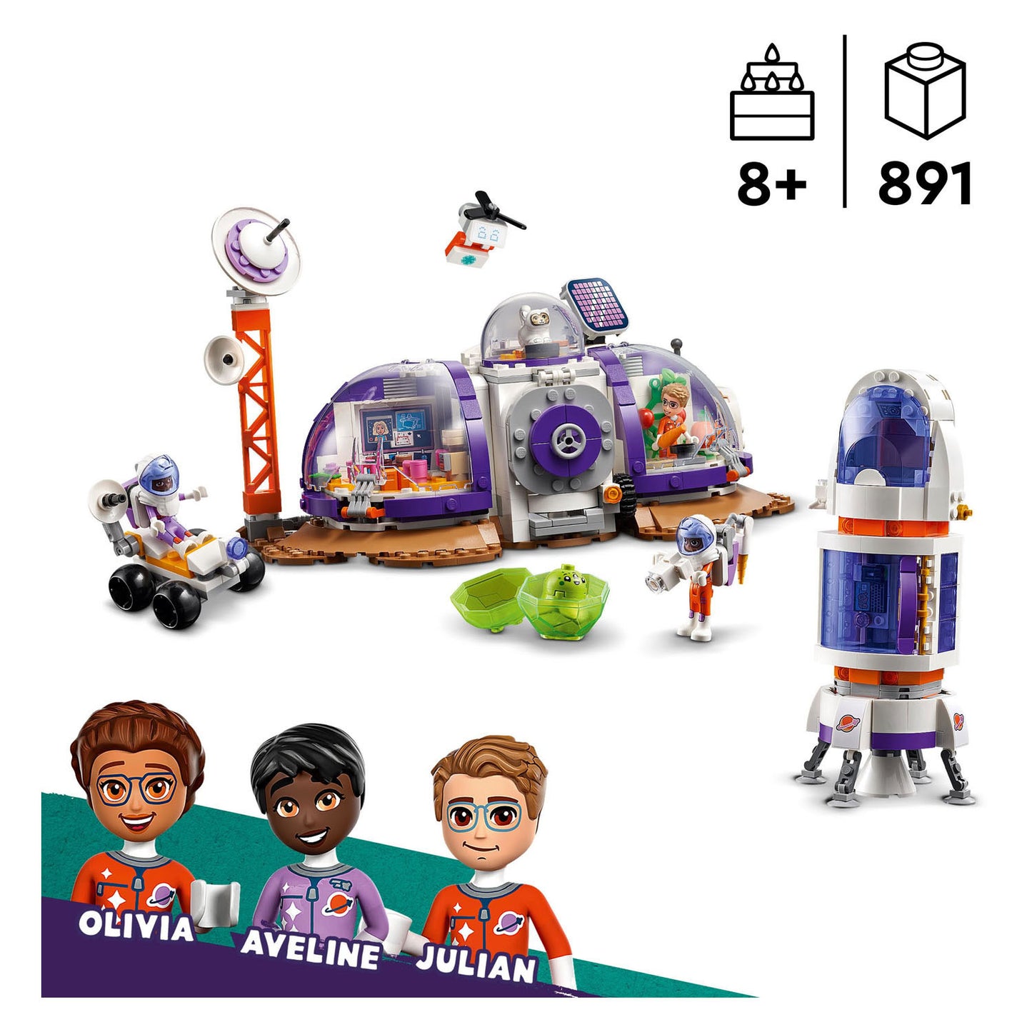 LEGO LEGO Friends 42605 Base spaziale su Marte e Rocket