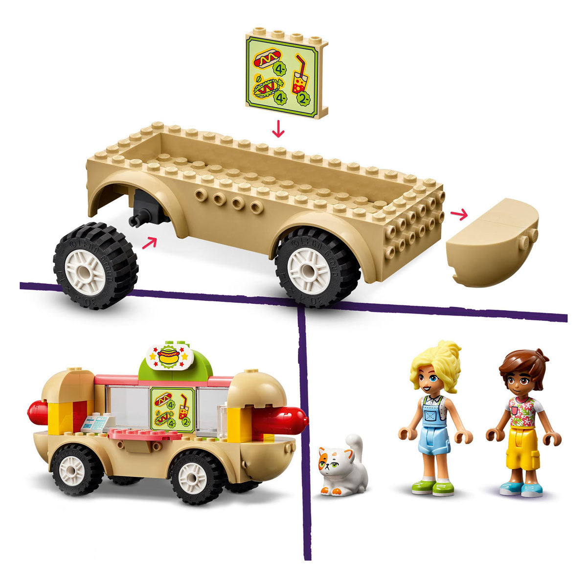 Lego LEGO Friends 42633 Camión de comida para perritos calientes