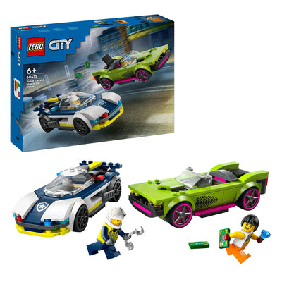 Lego LEGO City 60415 Coche de Policía y Persecución en Coche Rápido
