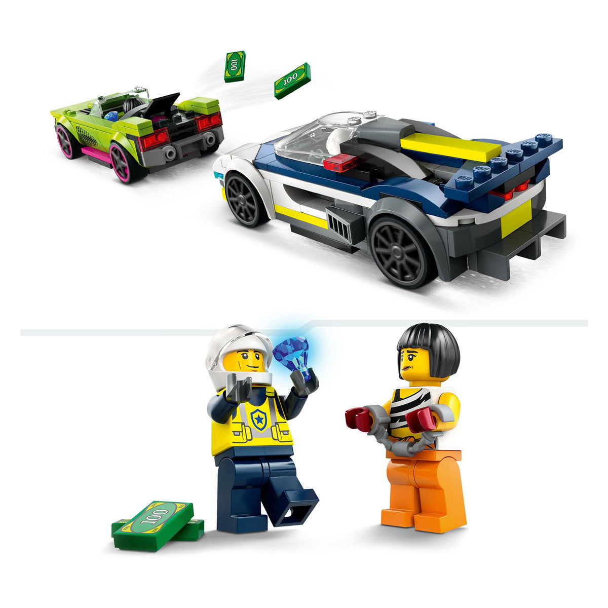 Lego LEGO City 60415 Coche de Policía y Persecución en Coche Rápido