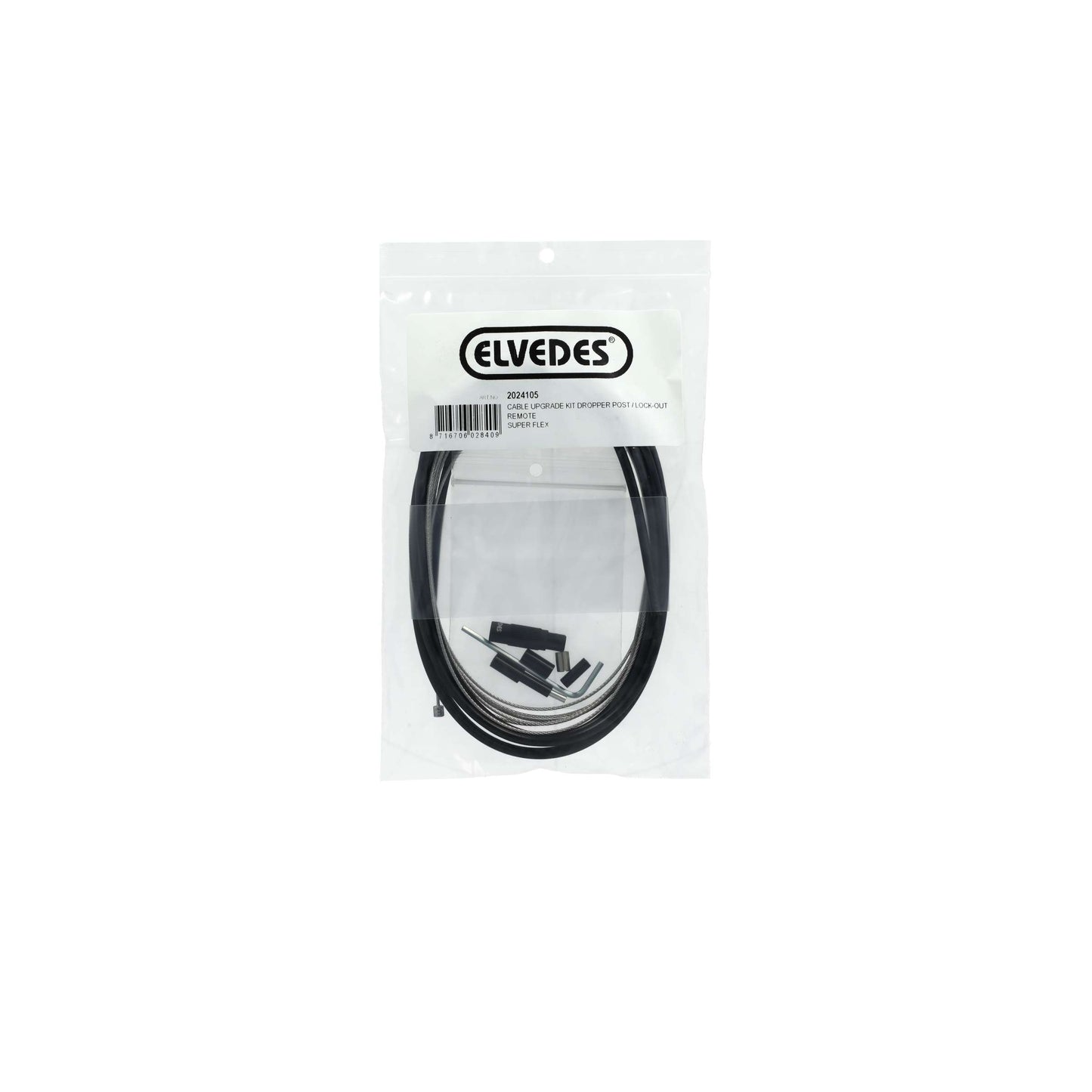 Elvedes Cable Kit Post-poste y bloqueo de bloqueo Super Flex