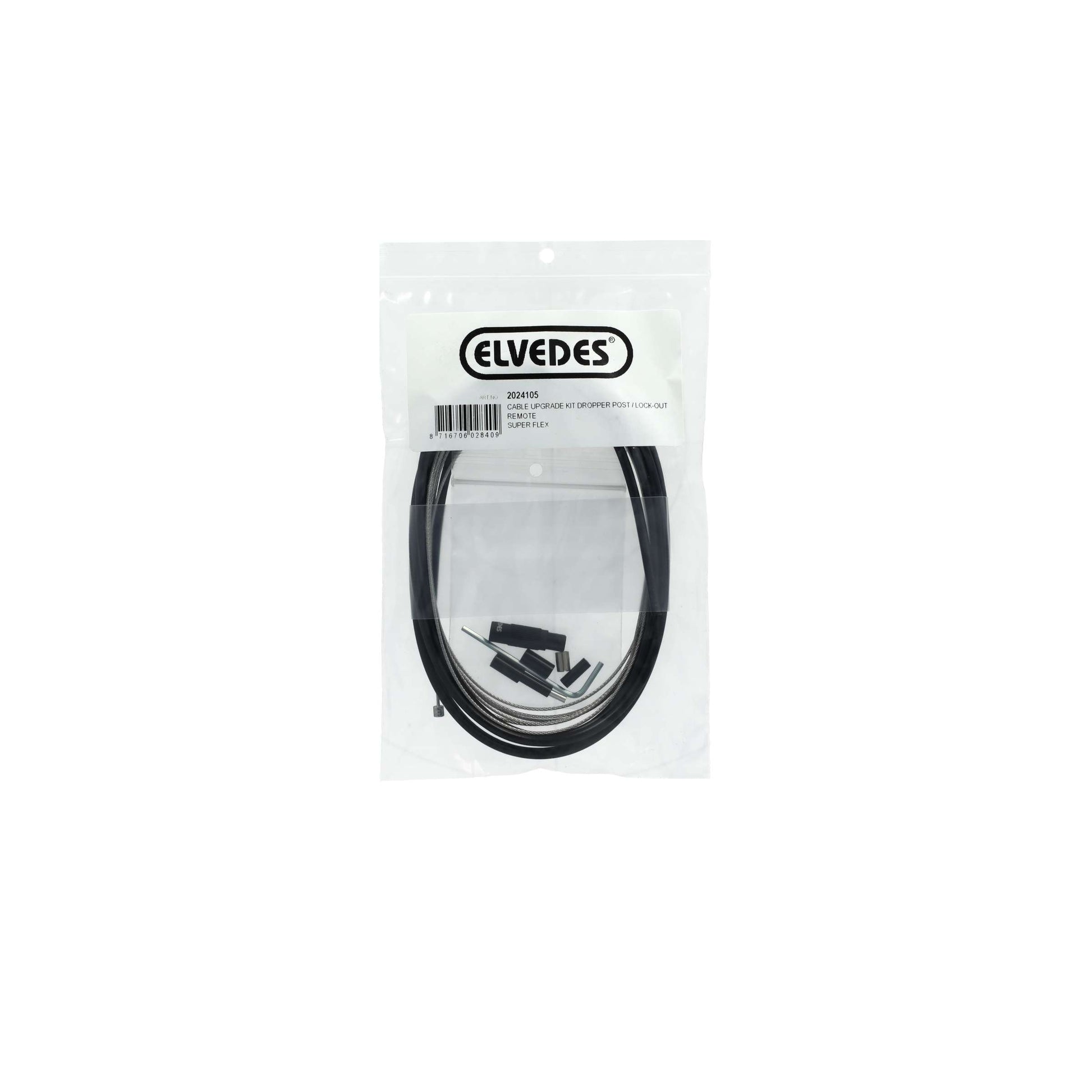 Elvedes Cable Kit Post-poste y bloqueo de bloqueo Super Flex