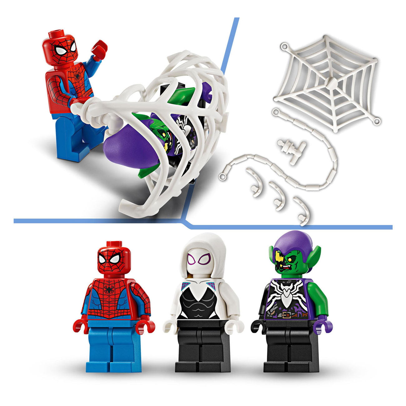 LEGO LEGO Super Heroes 76279 Spider-Man Racing Car y Venom Green Goblin