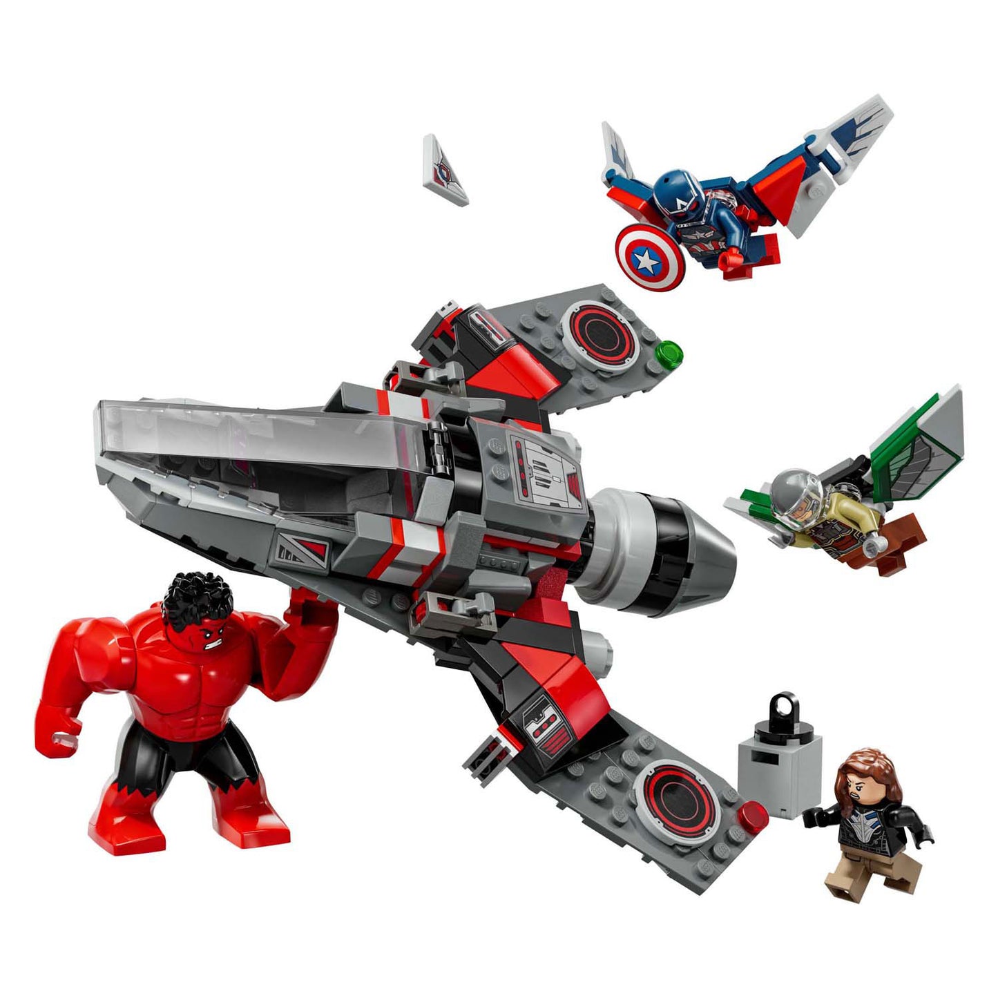 LEGO LEGO 76292 Capitán América vs. Duelo de hulk rojo