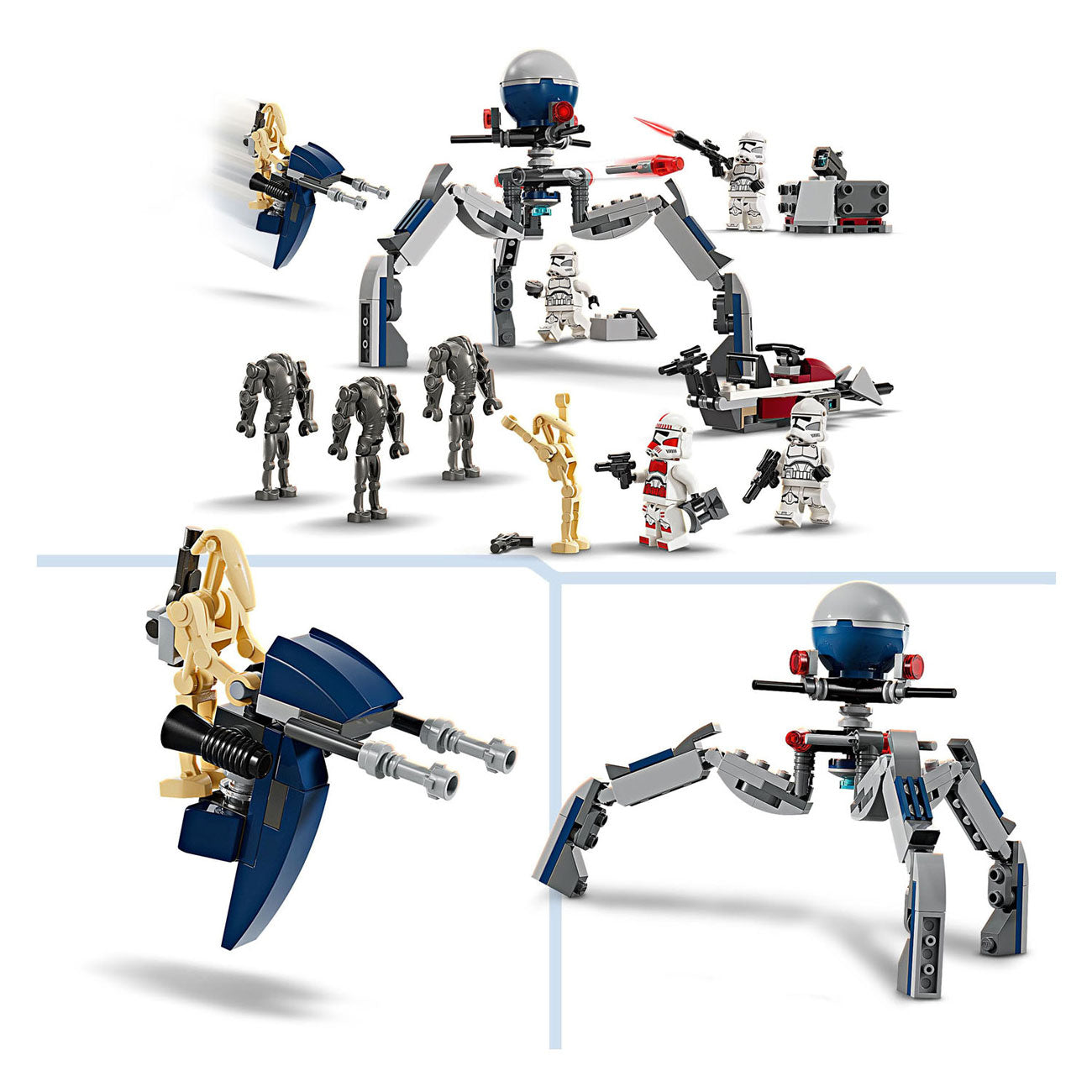 Lego Lego Star Wars 75372 Clone Trooper e Battle Droid Battle Pack