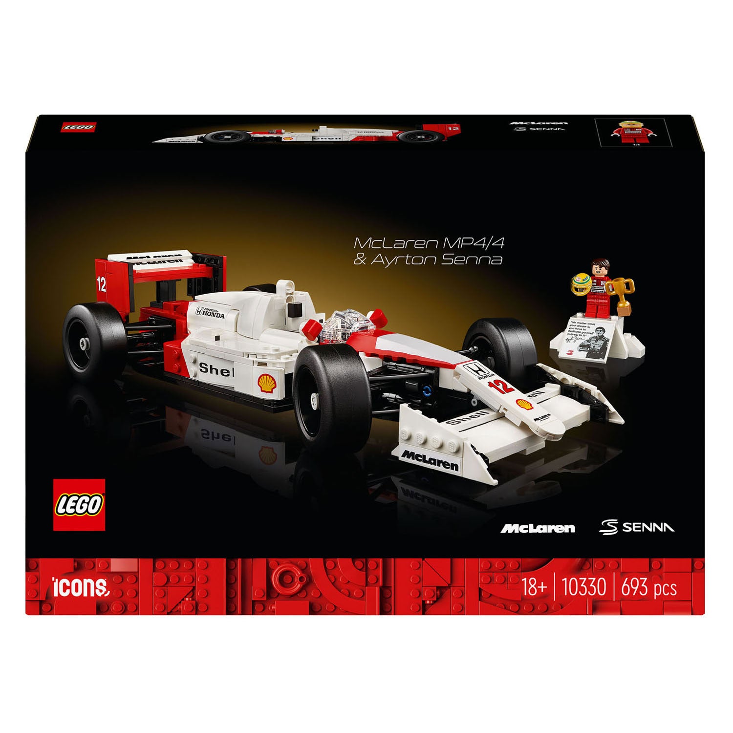 LEGO LEGO Icons 10330 McLaren MP4 4 y Ayrton Senna