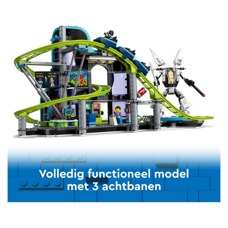 LEGO LEGO CITY 60421 Achtbaan en Robotwereld