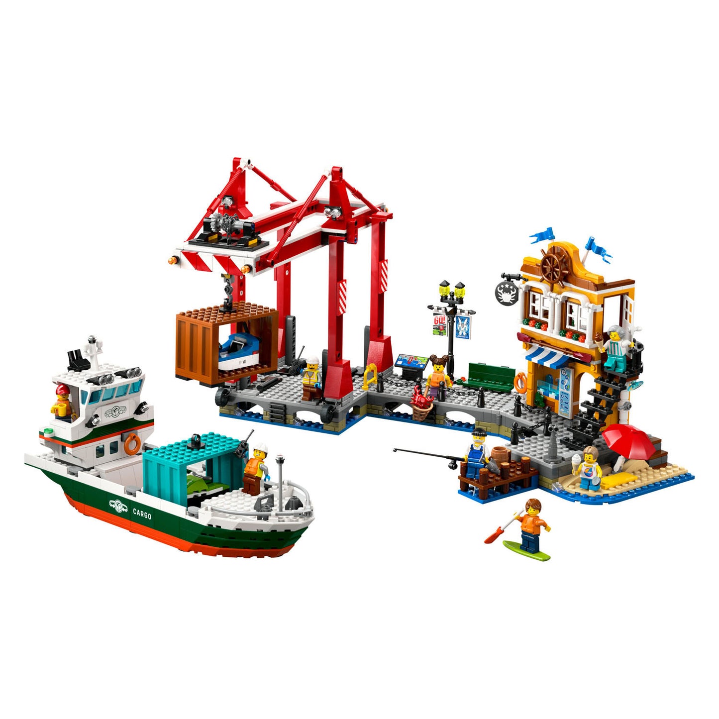 Lego LEGO CITY 60422 Puerto con barco de carga