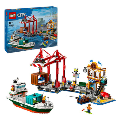Lego LEGO CITY 60422 Puerto con barco de carga
