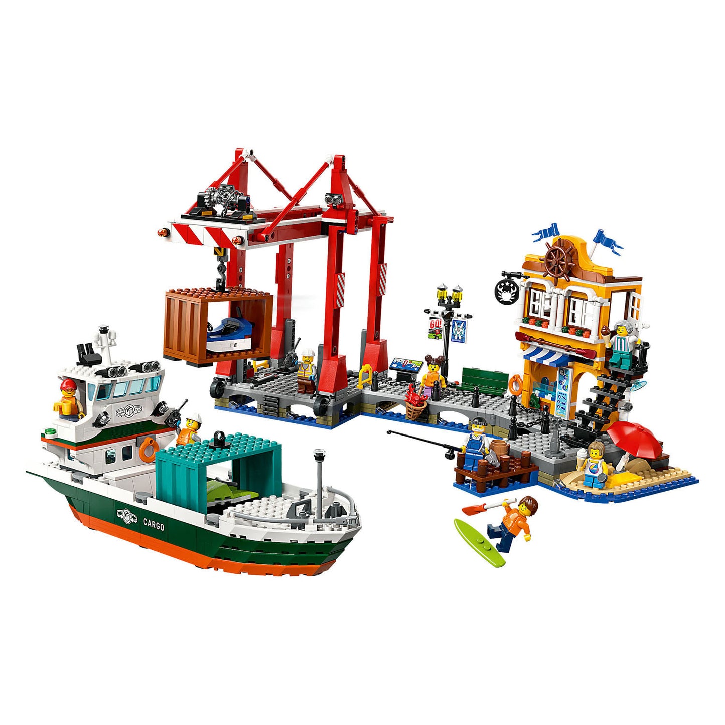 Lego LEGO CITY 60422 Puerto con barco de carga