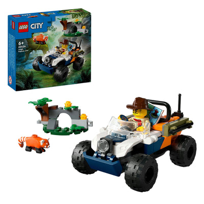 LEGO LEGO CITY 60424 Investigadores de la jungla: Misión Panda Roja con SUV