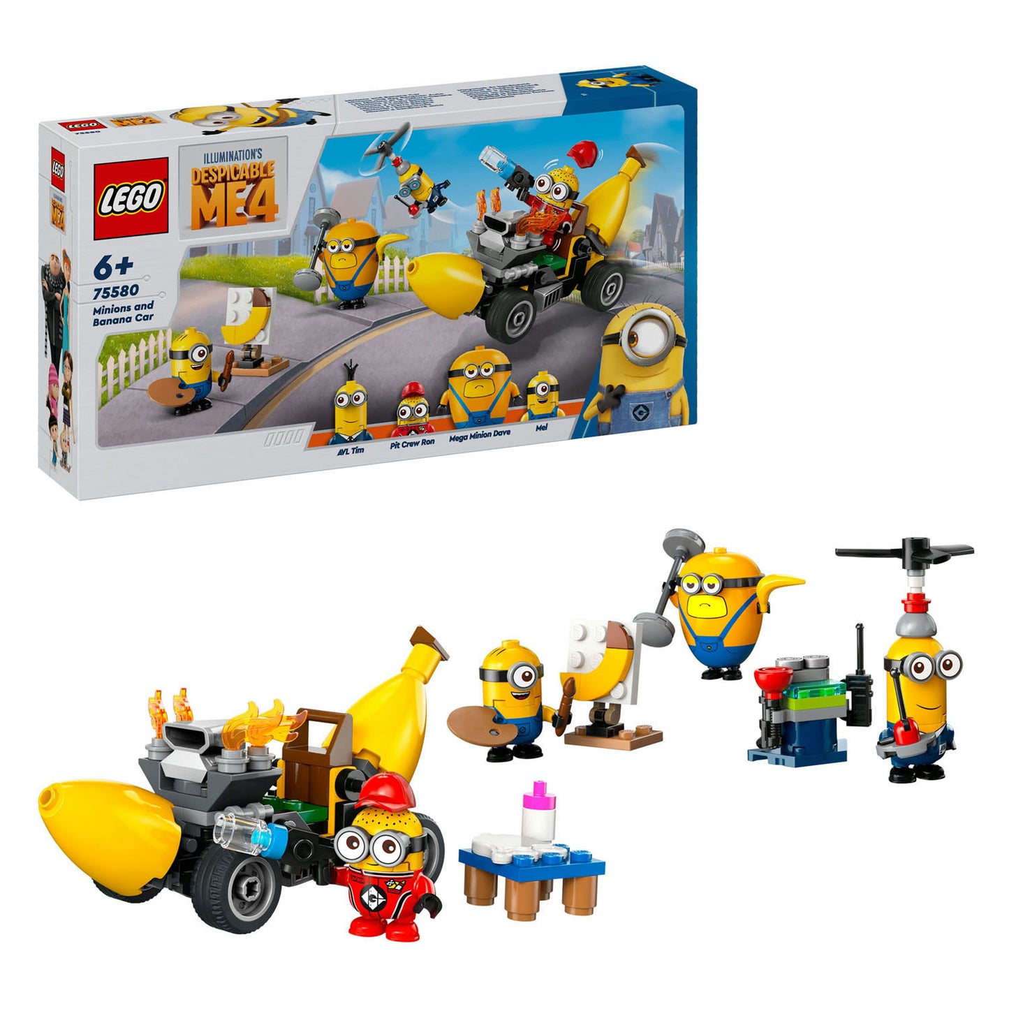 LEGO LEGO DESPECABLE ME 75580 MINIONES Y CAR BANANANO