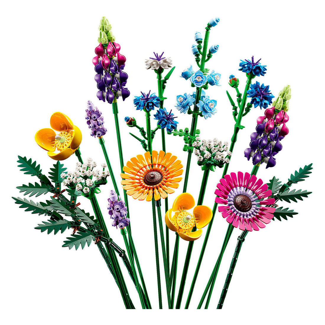Lego icons wilde bloemen boeket bouwset voor volwassenen, botanical collection - 10313