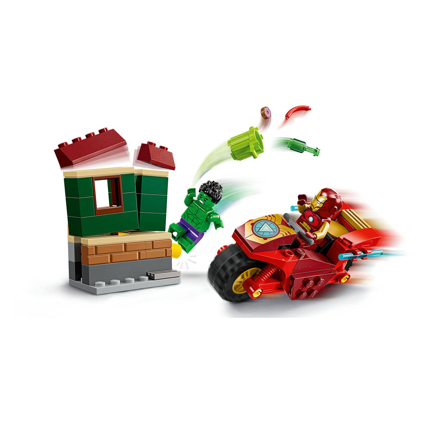 Lego Lego Super Heroes 76287 Iron Man con motore e de Hulk