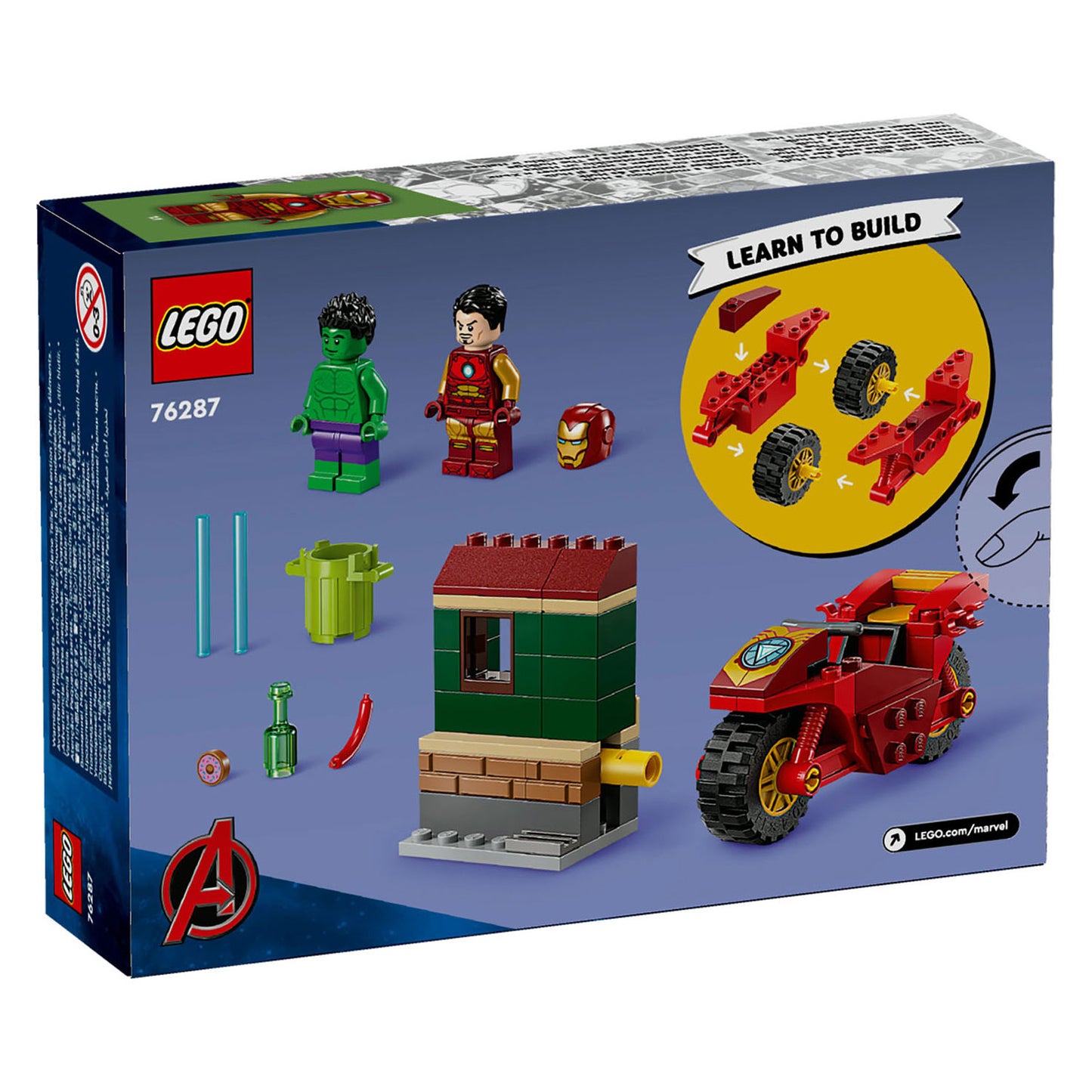 Lego Lego Super Heroes 76287 Iron Man con motore e de Hulk
