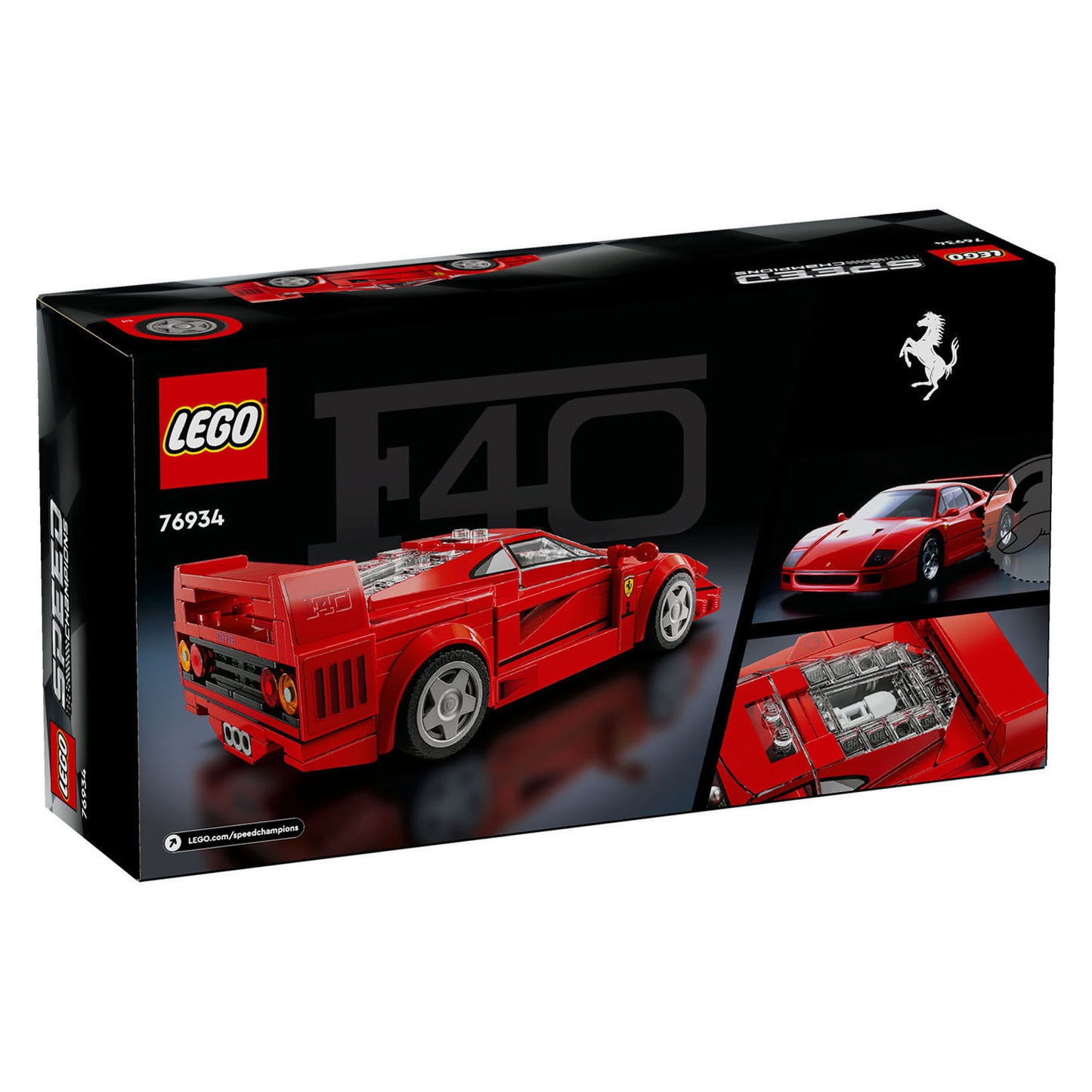 Lego speed champions - ferrari f40 supercar constructiespeelgoed (76934)