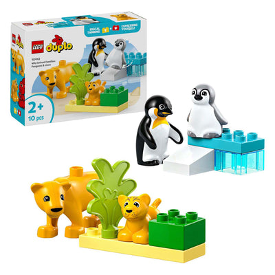 LEGO LEGO Duplo Town 10442 Familias de animales salvajes: Penguins y Leeuwen