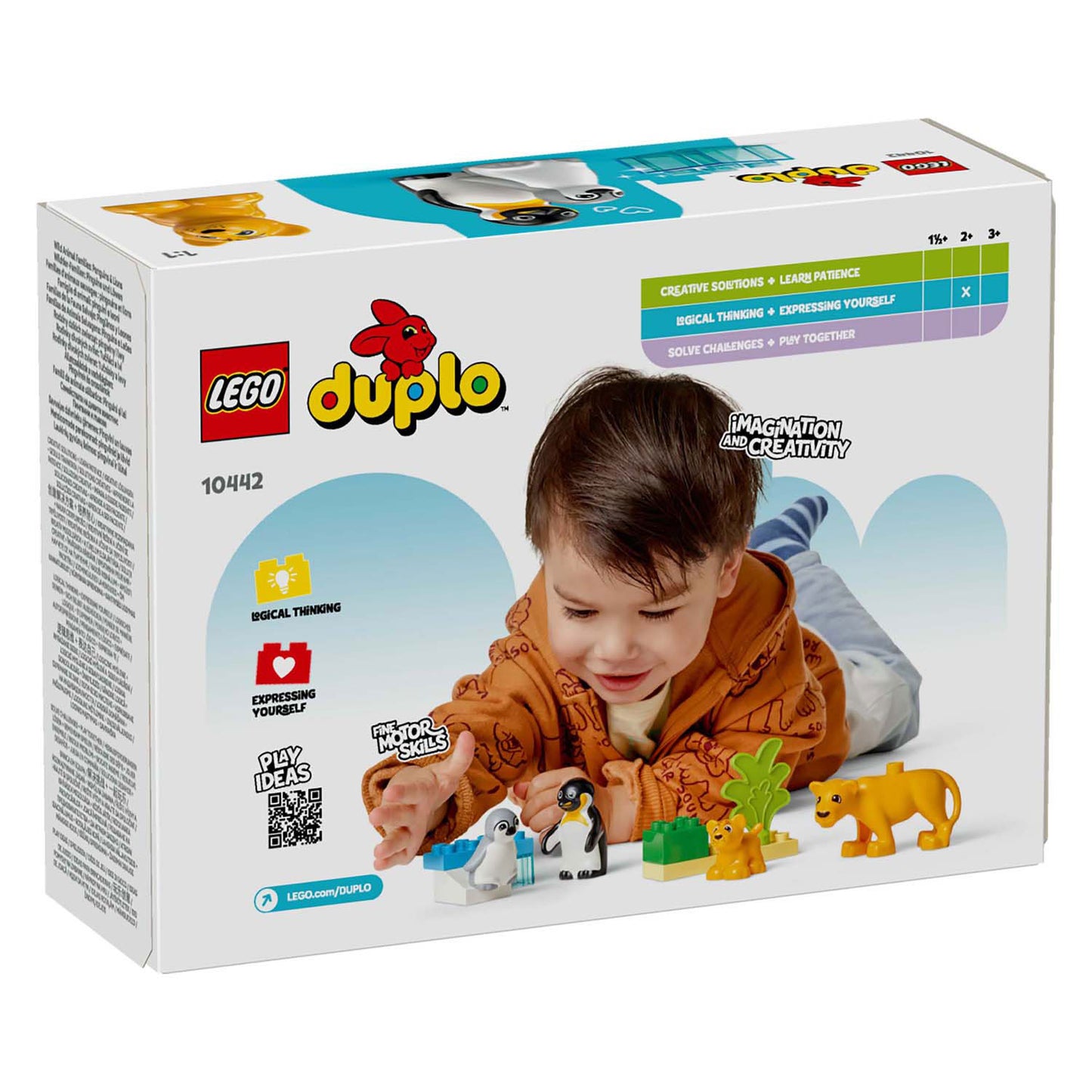 Lego lego duplo town 10442 families van wilde dieren: pinguïns en leeuwen