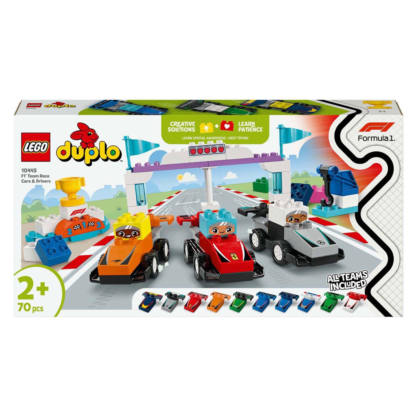 LEGO LEGO DUPLO CITTÀ 10445 F1 Auto da corsa e piloti F1