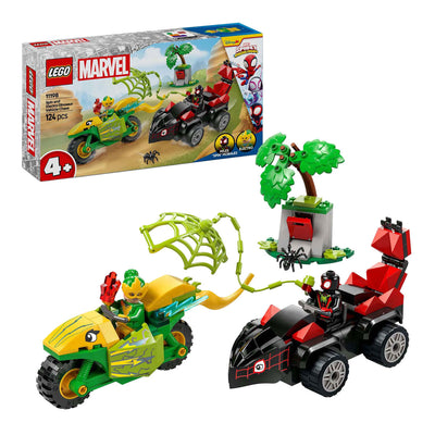 LEGO LEGO SPIDEY 11198 Spin y Electro Pursuit con vehículos de dinosaurio