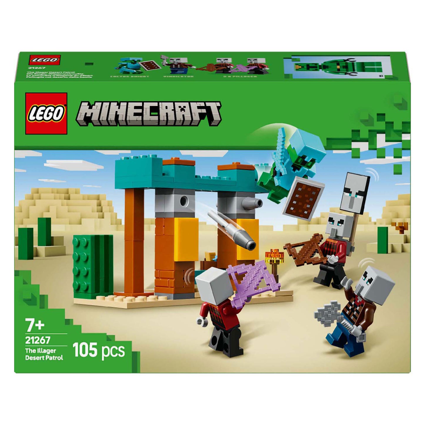 Lego Lego Minecraft 21267 The Illagers nel deserto