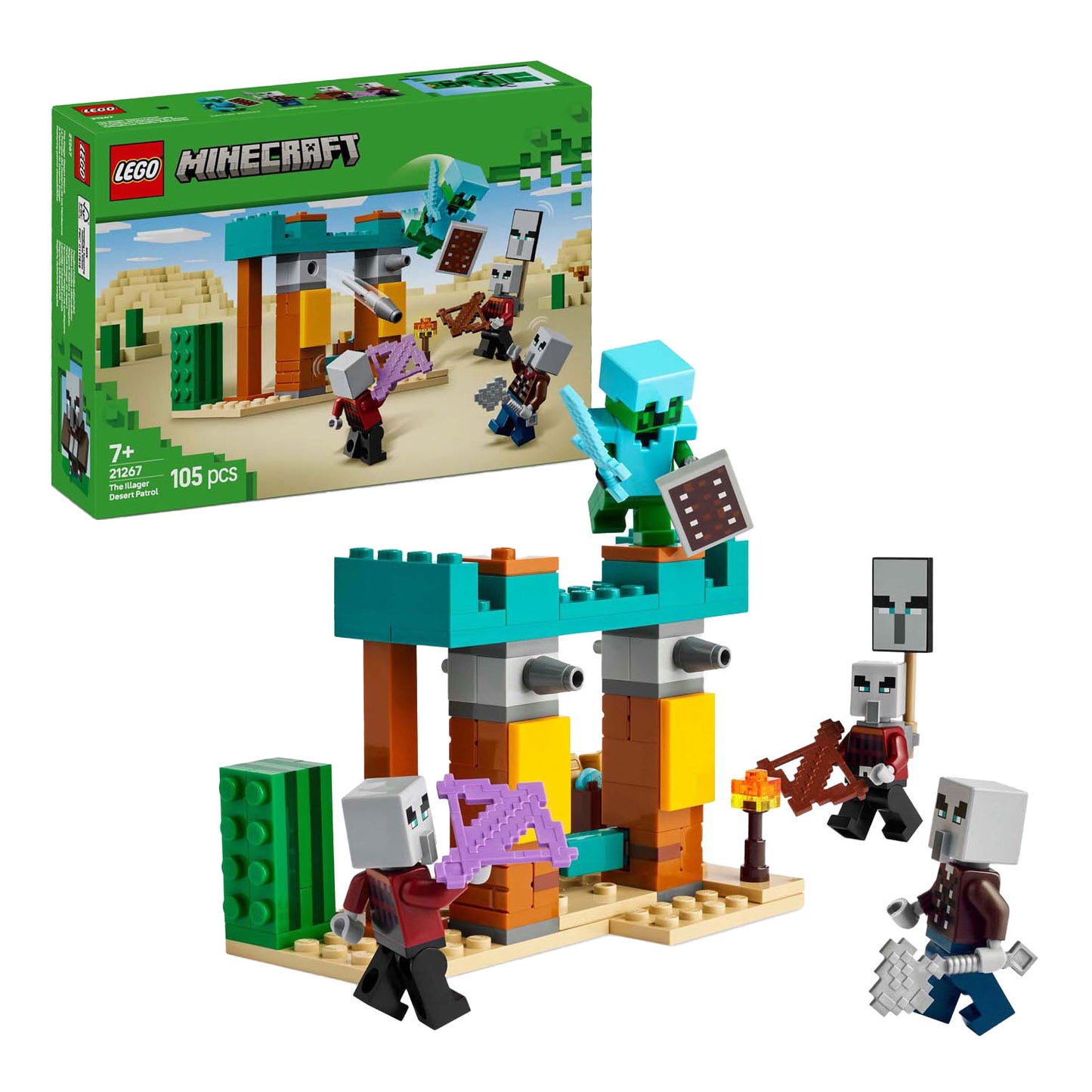 Lego Lego Minecraft 21267 The Illagers nel deserto