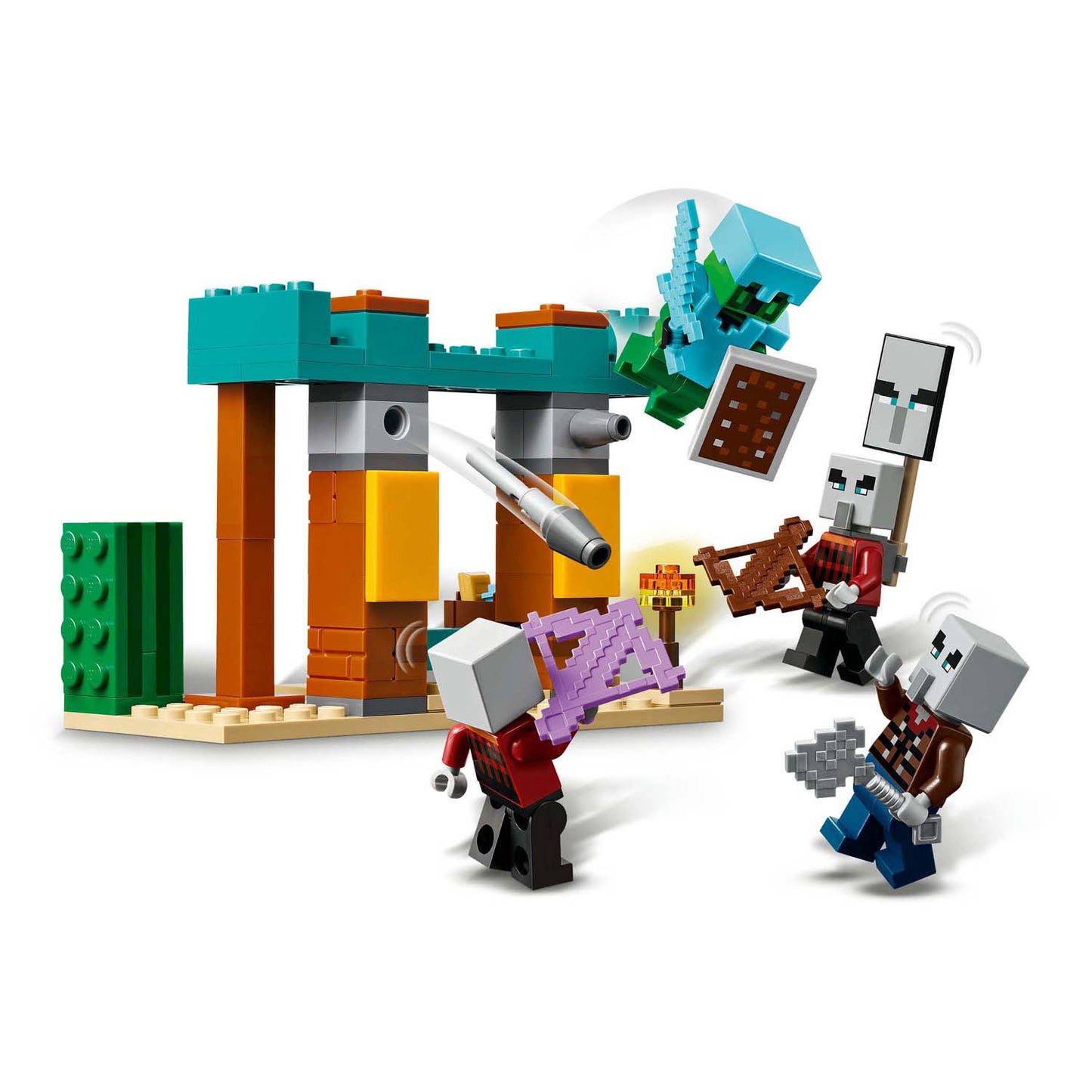 Lego Lego Minecraft 21267 The Illagers nel deserto