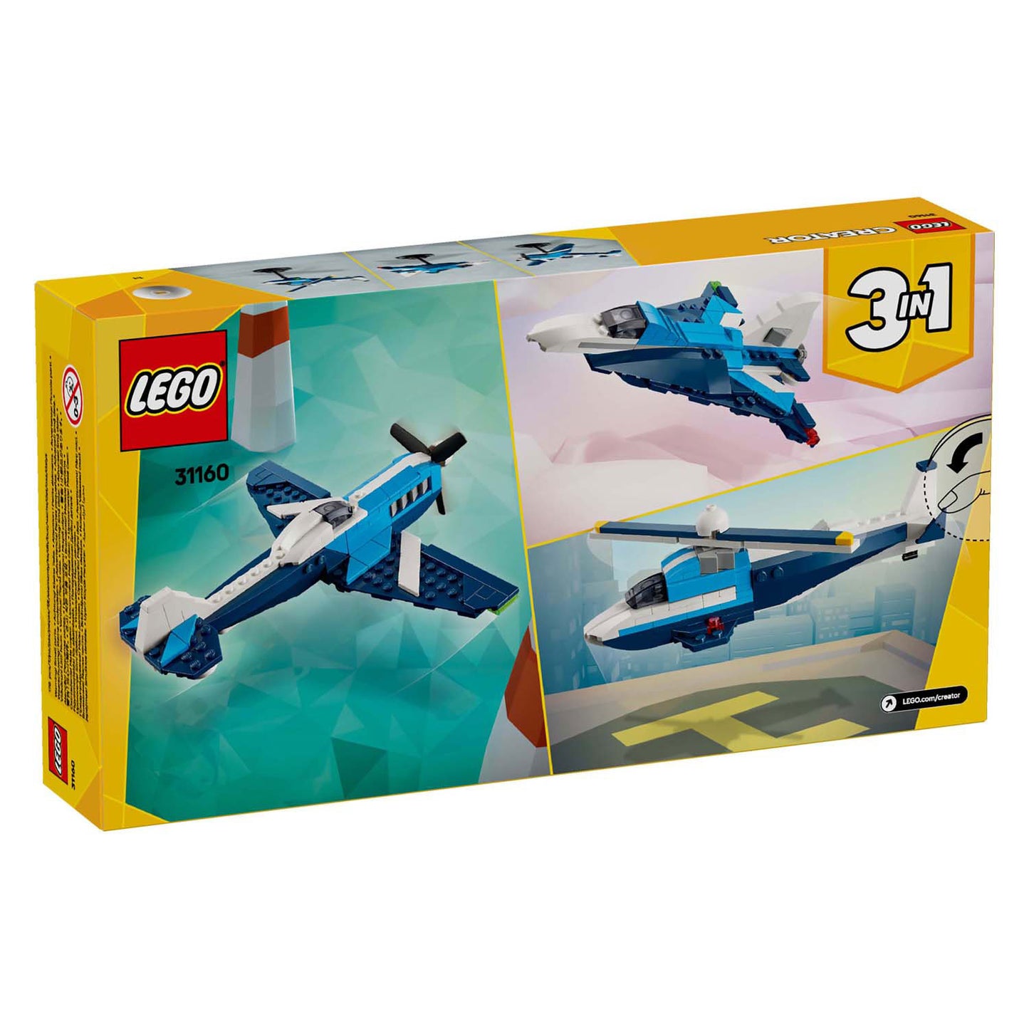 Creatore Lego Lego 31160 Aviazione: aereo da corsa