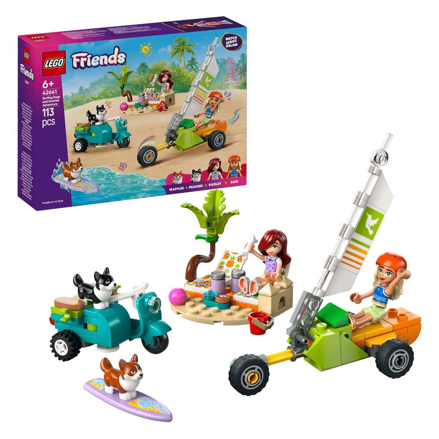 Lego Lego Friends 42641 Surfing Scooter Pleasure with the Dogs