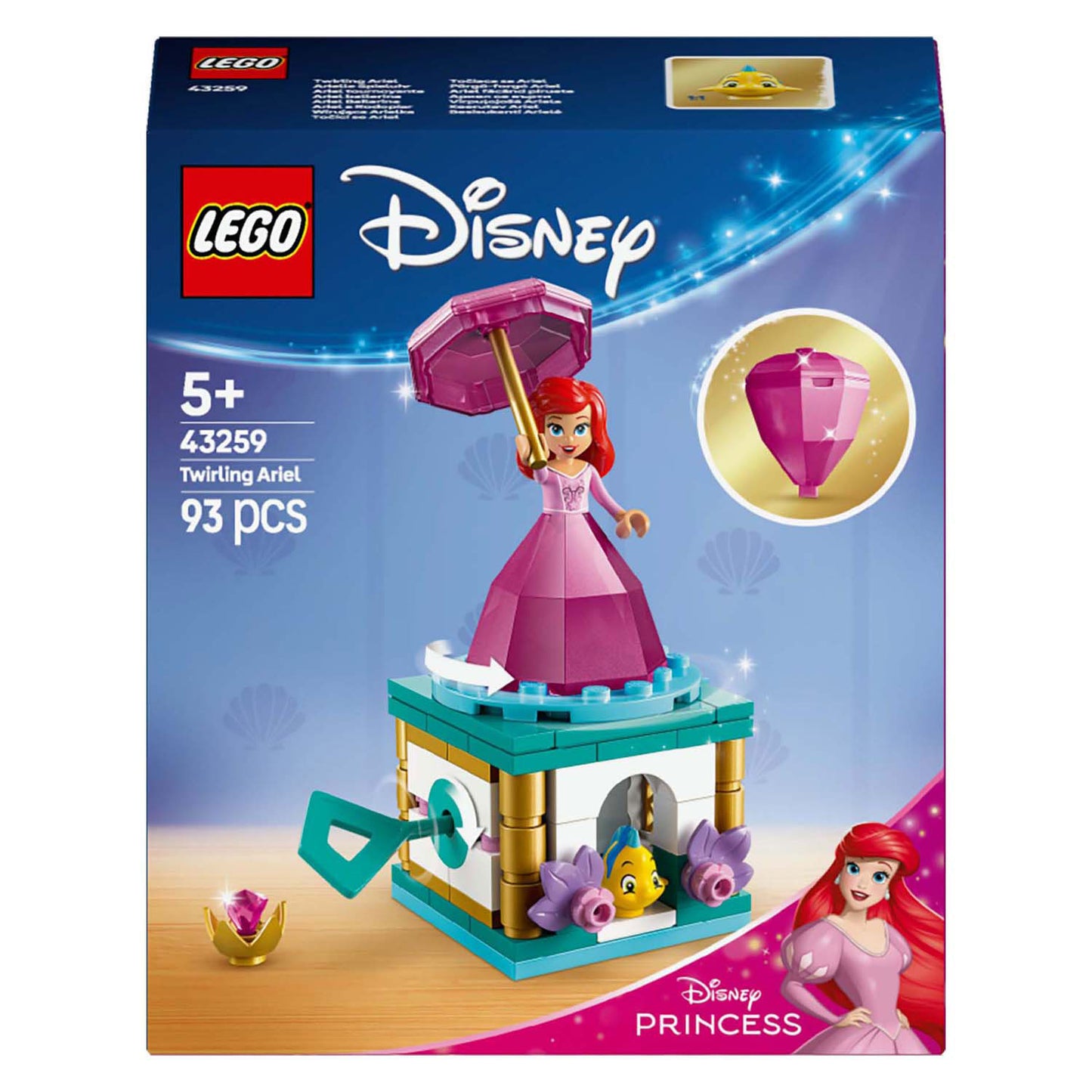 LEGO LEGO Princesa 43259 Ariel giratoria