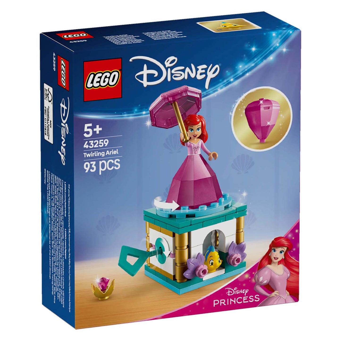 LEGO LEGO Princesa 43259 Ariel giratoria