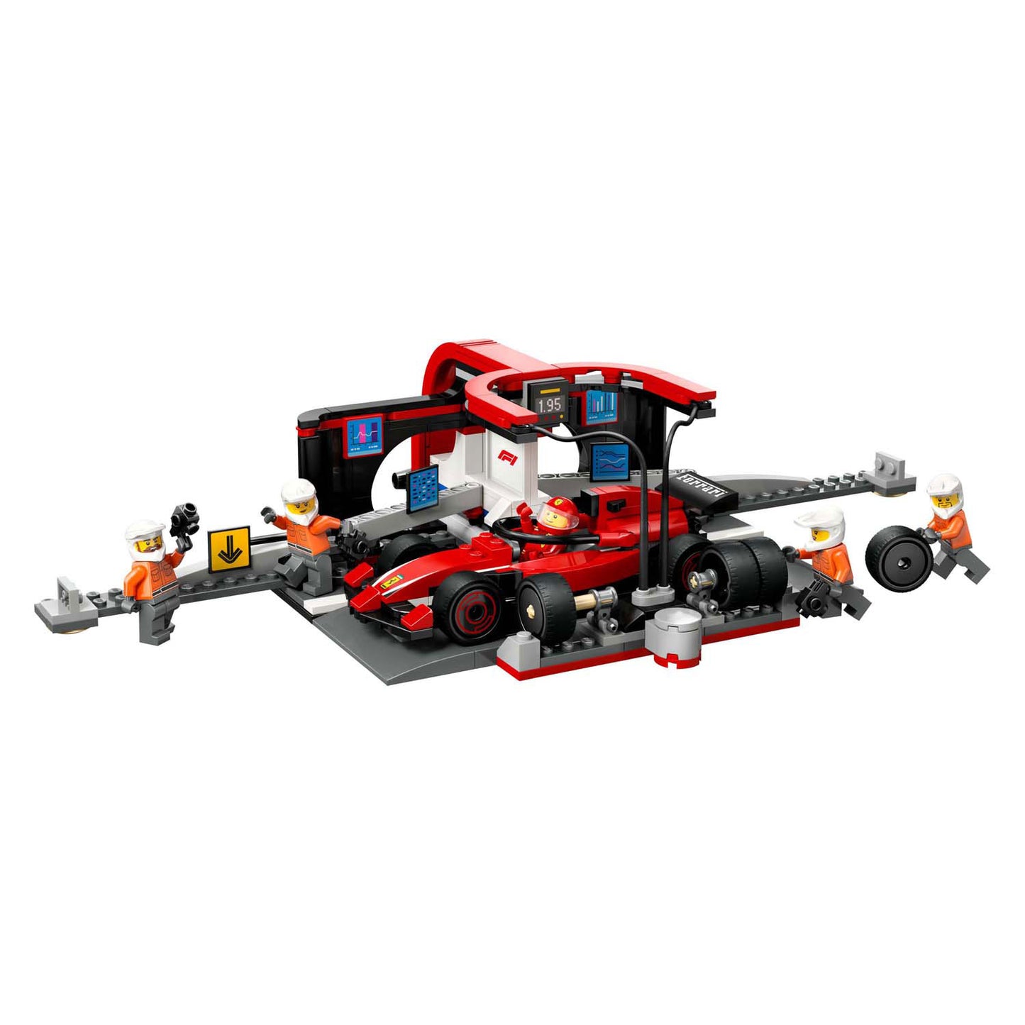 LEGO LEGO CITY 60443 F1 PitStop and Pitcrew con Ferrari Auto