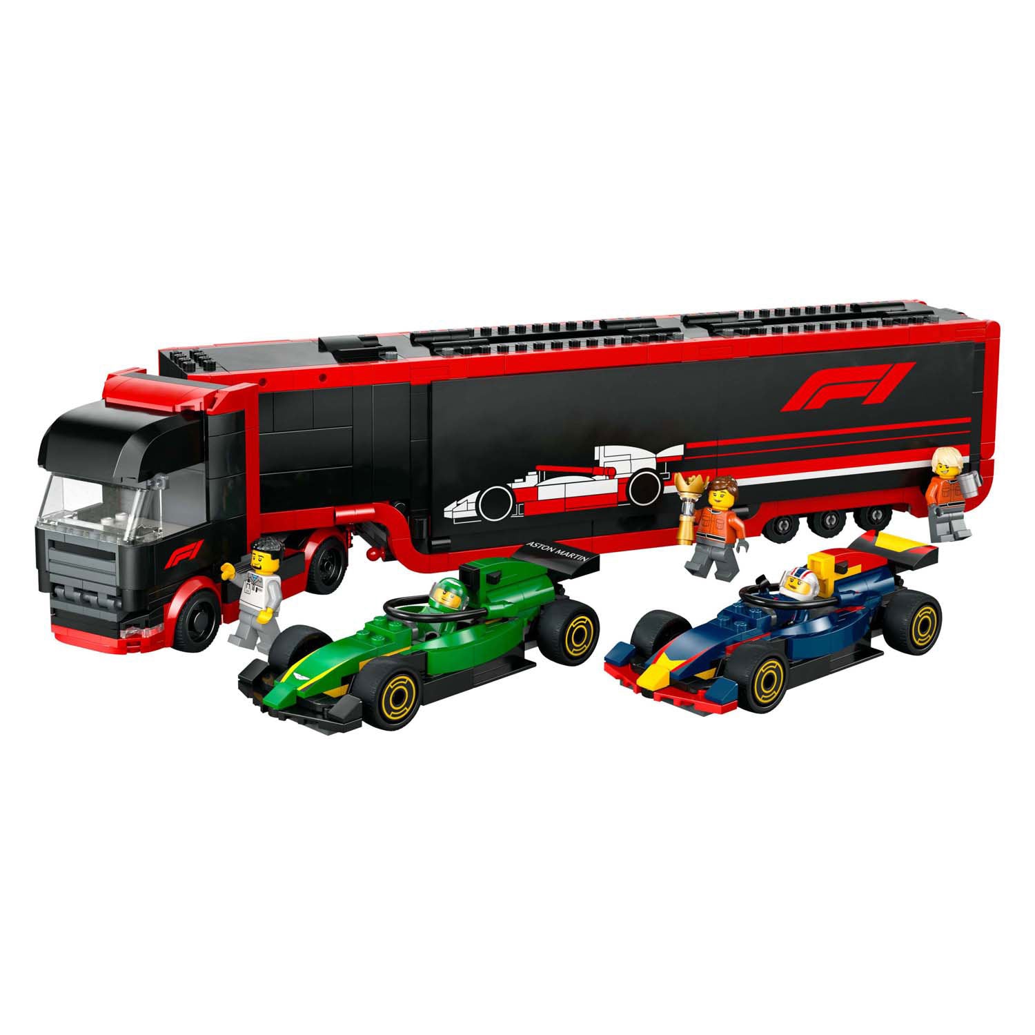 Lego Lego City 60445 F1 Truck con auto RB20 e AMR24 F1