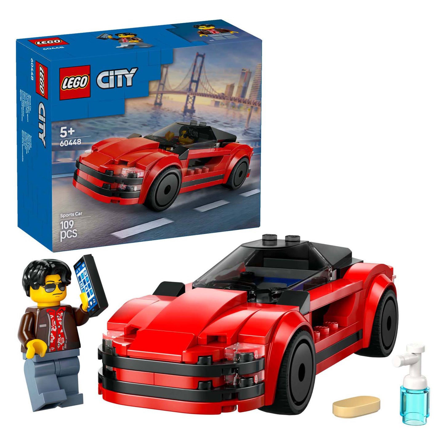 Lego lego city 60448 rode sportwagen